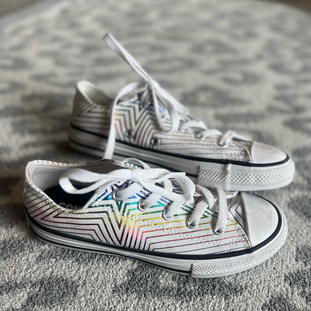 Little girls Converse size 2. Like new!